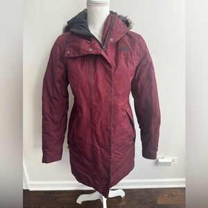 The North Face Women's Burgundy Long Parka